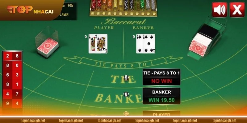 Baccarat là tựa game bài lá ăn khách hàng đầu tại sảnh cược online.
