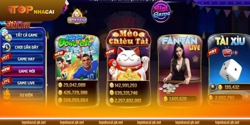 Kho game bạc tỷ được phát triển với các trò chơi độc quyền.