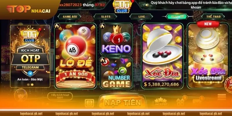 HITCLUB là sân chơi chất lượng có hội viên đông đảo.