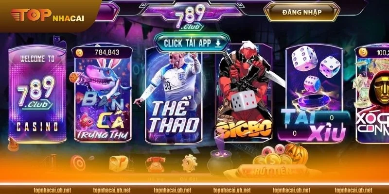 Sòng cờ bạc 789CLUB chinh phục người chơi bởi nhiều giá trị ưu Việt.